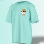 chill cat pocket design printed t-shirt.