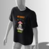 Black oversized T-shirt featuring a mystical mushroom with intricate patterns, surrounded by chakra-like symbols and 'Use Energy Wisely' text.